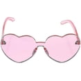 thumbnail image 2 of Heart-shaped Sunglasses Party Sunglasses$candy Color Love Heart-shaped Sunglasses$carnival Party Heart-shaped Sunglasses Rimless Sunglasses-colorl, 2 of 3