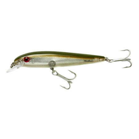 UPC: 0032256229003 | Bomber Windcheater Crankbait 4 1/2  Silver Green Back 3/4 oz.