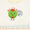 thumbnail image 4 of Inktastic Olive You Girls Baby Dress, 4 of 5