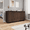 Walnut, variant on 59.1" 4-Door Sideboard Buffet Cabinet with Power Outlet & USB Ports, Fluted Wavy Texture No-Handle Walnut Storage for Dining & Living Room