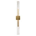 thumbnail image 2 of Curva Integrated LED 36in Brass Vanity Light with Handcrafted Glass, 2 of 17