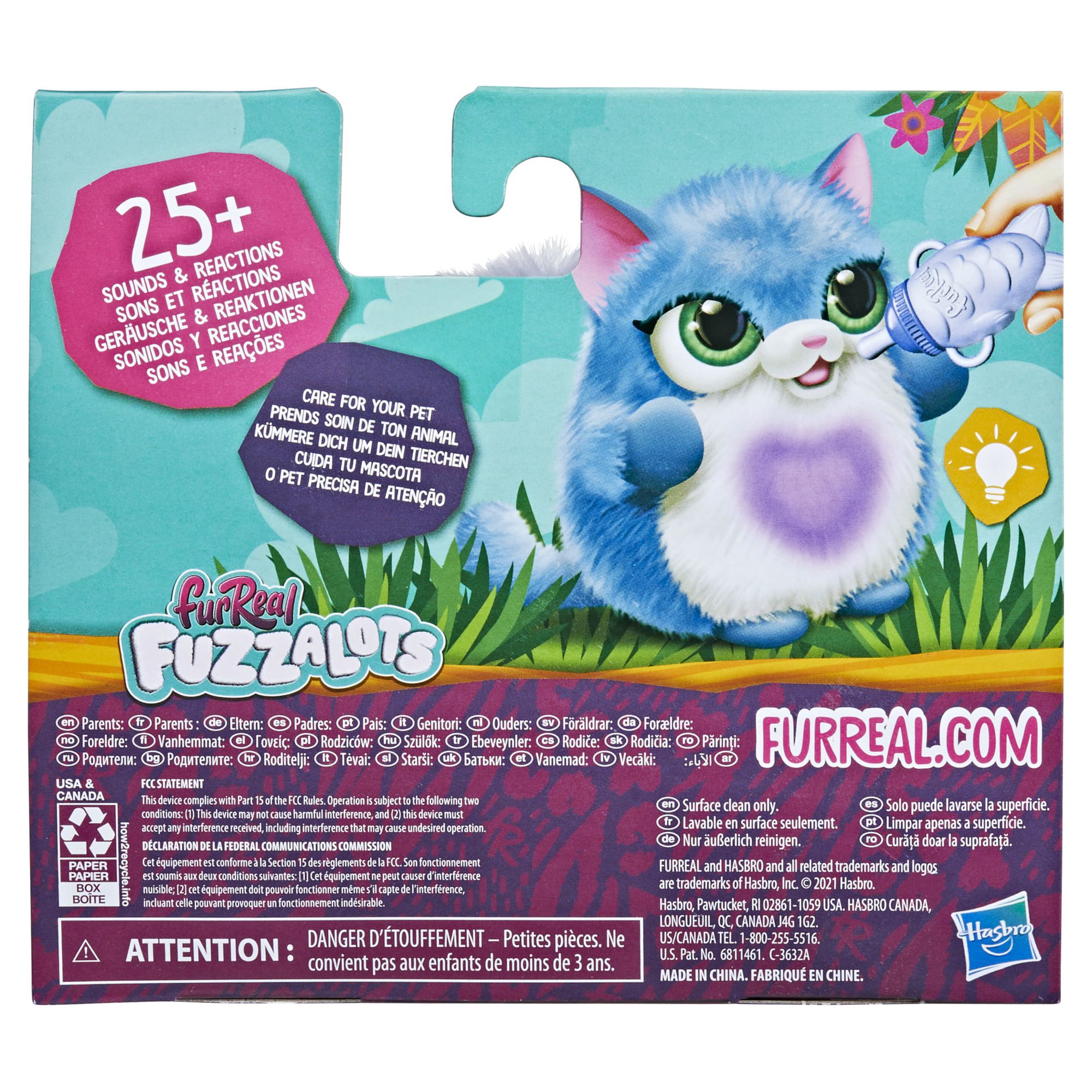 furReal Fuzzalots Kitty Color-Change Interactive Feeding Toy, Toys for Kids Ages 4 and up - image 2 of 7