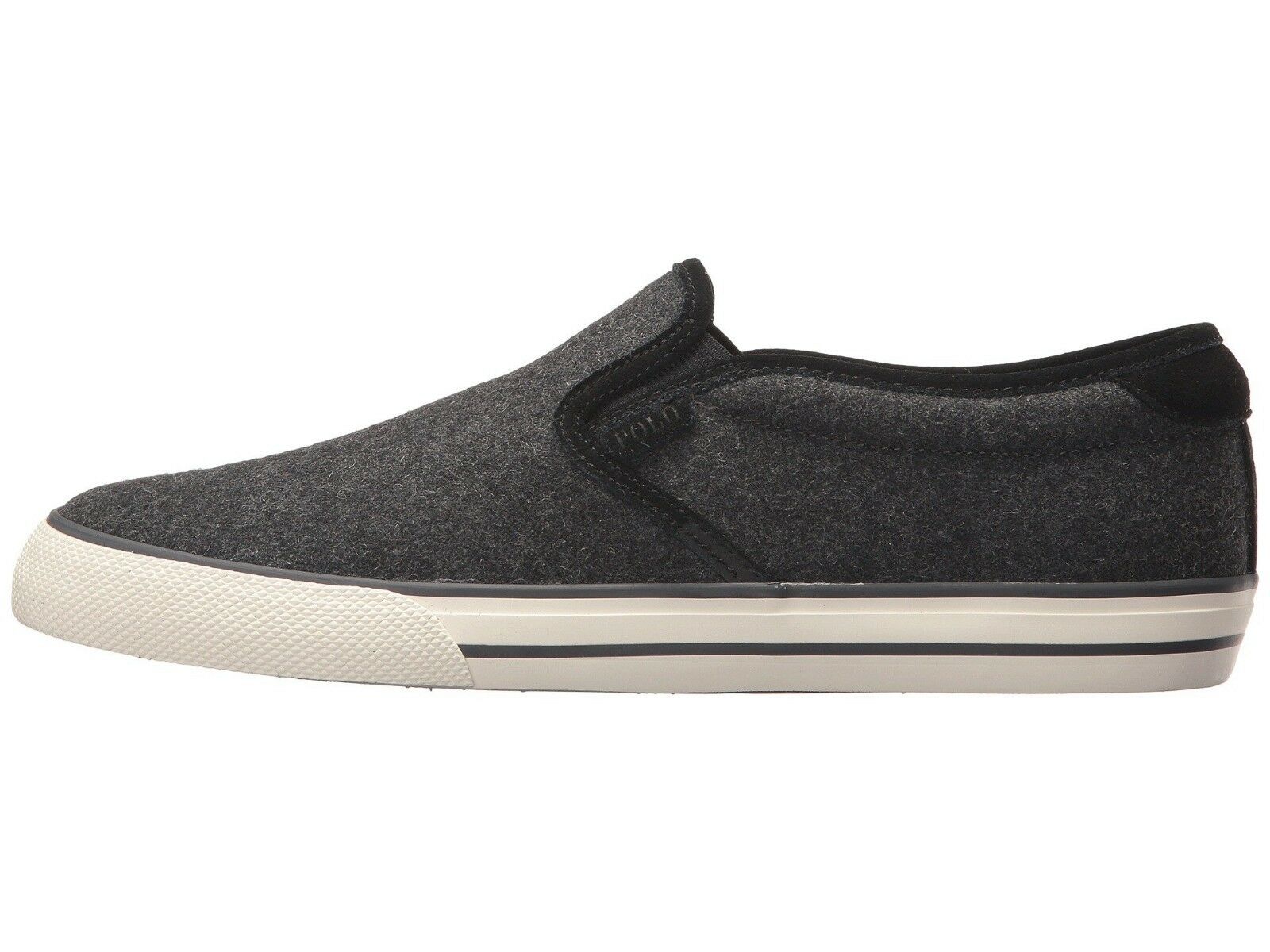 Polo Ralph Lauren Men's Vaughn slip-on II Sneaker shoes, Charcoal Heather SZ 9 D - image 4 of 4
