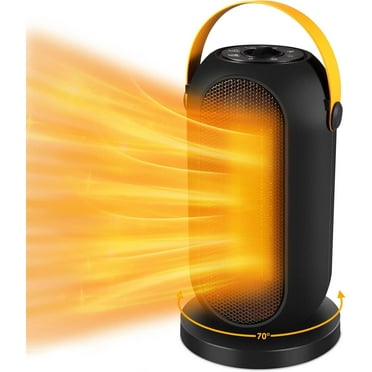 Space Heater,Portable Electric Heater,1200W Safe & Quiet Oscillating Ceramic Heater,Tilt & Over-Heat Protection,Suitable for Office Home