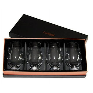 Sangdo Whiskey Glasses Set of 4 with Luxury Box, 11oz Old Fashioned Tumblers  for Scotch, Bourbon, Liquor and Cocktail Drinks, Square 