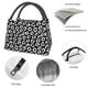 thumbnail image 4 of Fotbe Black Leopard Bolsa Térmica Portátil con Estampado, Bolsa de Entrega de Alimentos Aislada, Bolsa Reutilizable de Gran Capacidad para Comidas y Supermercado, 4 of 6