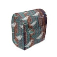 thumbnail image 1 of Birds Stand Mixer Cover, Funny Winged Animals Pattern on Vertical Striped Geometric Branches, Kitchen Appliance Organizer Bag Cover with Pockets, 5 Quarts, Plum Turquoise and Salmon, by Ambesonne, 1 of 4