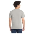 thumbnail image 3 of Port & Company Men's Core Blend Durable T-Shirt Silver 5X-Large, 3 of 5