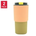 thumbnail image 1 of Asobu Pastel Stainless Steel 590 ml (20 oz) Mug, 2-pack orange, 1 of 1