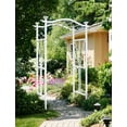 thumbnail image 2 of Vita 45"L x 21"W x 84"H London Vinyl Arbor, White, 2 of 6