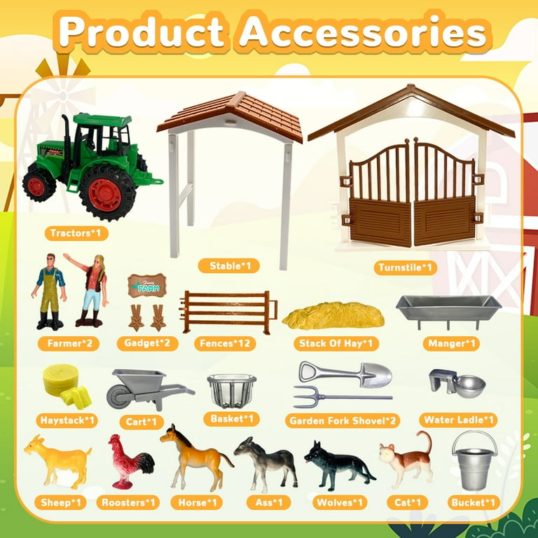 Farm Animals Barn Toys for Boys 3 6 Years Farm Toys for 3 5 Years Boys Girls Farm Animal Toys for Girls Ages 4 6