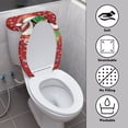 thumbnail image 4 of HELLHERO Toilet Lid Cover Set 2 Pieces U-Shaped Stylish Easter Santa Claus, 4 of 8