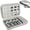 Grey, variant on Grey Hard Travel Makeup Case for Barber and Hair Clipper Supplies