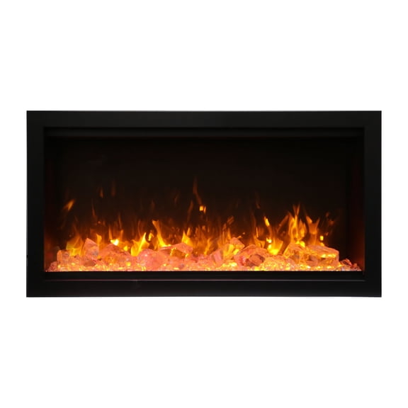 Smart 34" Extra Tall Clean face Electric Built-in with black steel surround