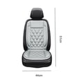thumbnail image 3 of Electric Car Heated Seat Cover 12V Temperature Control Winter Car Heating Cushion Pad Auto Accessories (Grey), 3 of 10