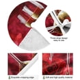 thumbnail image 2 of Coolnut Valentine's Day Love Christmas Tree Skirt Home Decoration Large Round Christmas Tree Skirt for Holiday Party Home Christmas Day Ornaments,35.4", 2 of 6