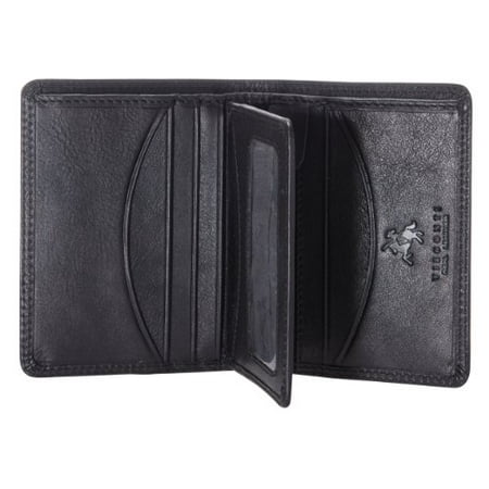 VISCONTI - Visconti HT3 Mens Thin Soft Leather Small Bifold Wallet (Black) [Apparel] - www.bagssaleusa.com