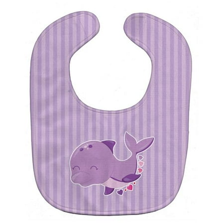 

Purple Dolphin Baby Bib
