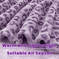 thumbnail image 6 of Flannel Twin Blanket Throw for Bed 60"x80" Purple Lavender Soft Fleece Blankets Twin Size Lavender Warm Bed Throw Blankets for Couch, 6 of 6