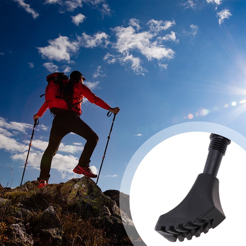High Quality Rubber Trekking Walking Stick Cover Anti-slip for Outdoor 