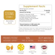 Sundhed Natural Pure Liposomal Vitamin C - 1200mg Immune System & Collagen health Booster, Helps Anti Aging Skin Vitamins, Sodium Ascorbate, Sunflower Lecithin, Lypo Spheric - 60 capsules