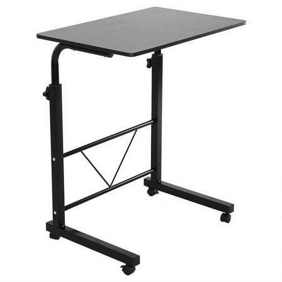 Ktaxon Side Table Rolling Computer Desk Stand Coffee Sofa End Cart Laptop,Black