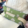 thumbnail image 3 of Sunny Daisy Print Mastectomy Pillow for Car - Retro Floral Post Heart Surgery Cushion - Skin-Friendly Soft Material with Double Straps, 3 of 5
