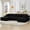 Black, variant on Vanress 125 Inch Modular Cloud Couch Sectional Sofa for Living Room, Modern Corduroy Boneless Couch, Upholstered Deep Seat U Shape Sofas Couches, No Assembly Required, Black