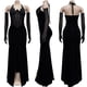 thumbnail image 3 of Vestido largo Zoctuo con strass halter con cuello en V profundo para mujer, 3 of 6