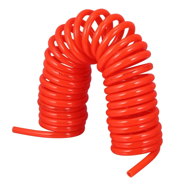 Tubo de manguera del compresor de aire Herramienta de aire flexible sin conector Tubería espiral de resorte
