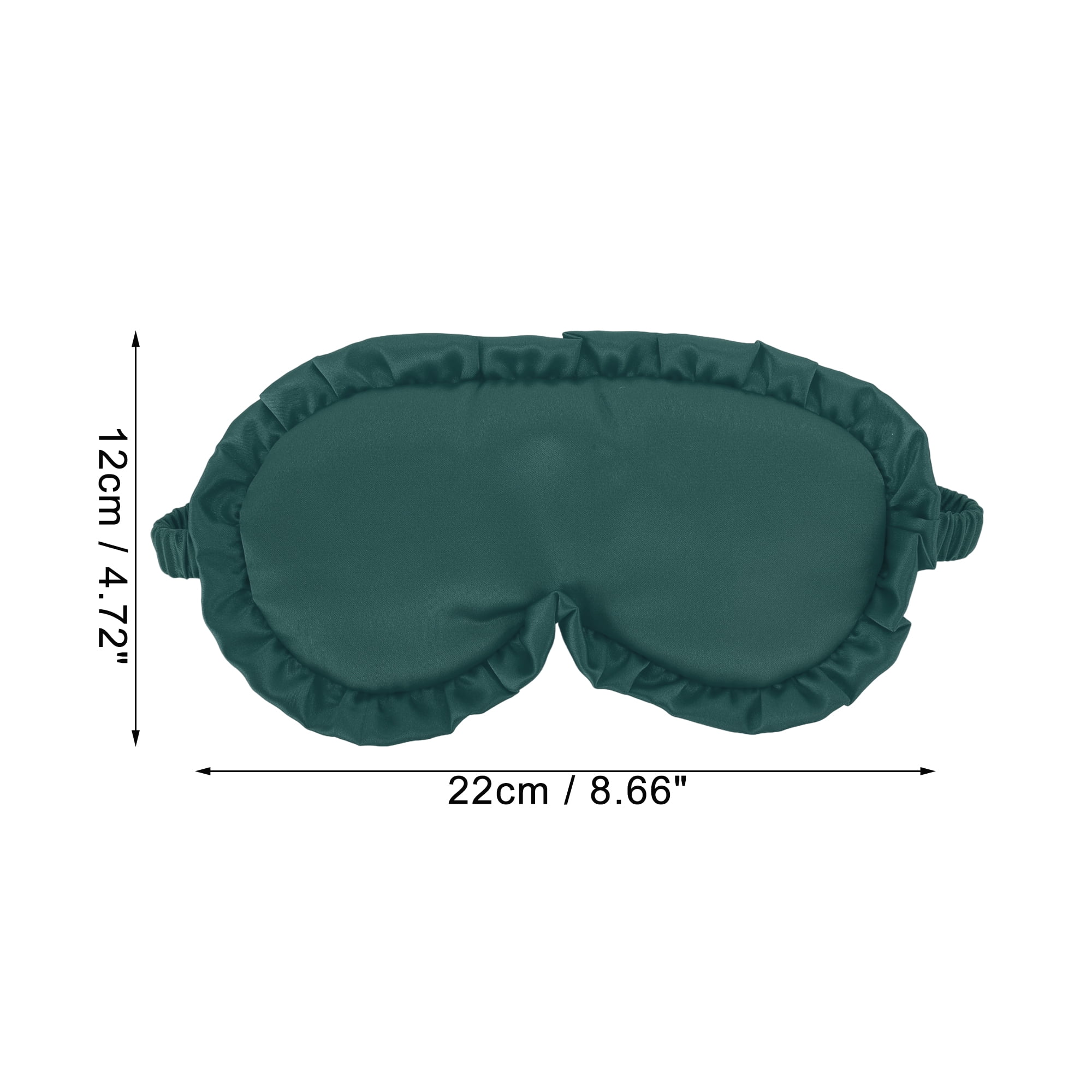 Unique Bargains Soft Flowers Style Sleep Mask Eye Shade Cover for Rest Dark Green