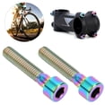 thumbnail image 3 of Bike Handlebar Stem Bolts Lightweight Titanium Alloy Mount for Road Mountain Bicycle, 3 of 7
