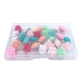 thumbnail image 1 of Hearth & Gear Colored Resin Rose Small Flower Pushpin Corkboard Pin Flower Pushpin Colorful Florets Photo Wall Feature Board For Or Home Earring Making Pickling Solution for Jewelry Making Nylon, 1 of 6