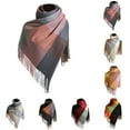 thumbnail image 3 of Prolriy Scarf for Women, Womens Autumn Winter Scarf Classic Plaid Scarf Warm Soft Large Blanket Shawl Soft Scarf Shawl Scarf, 3 of 3