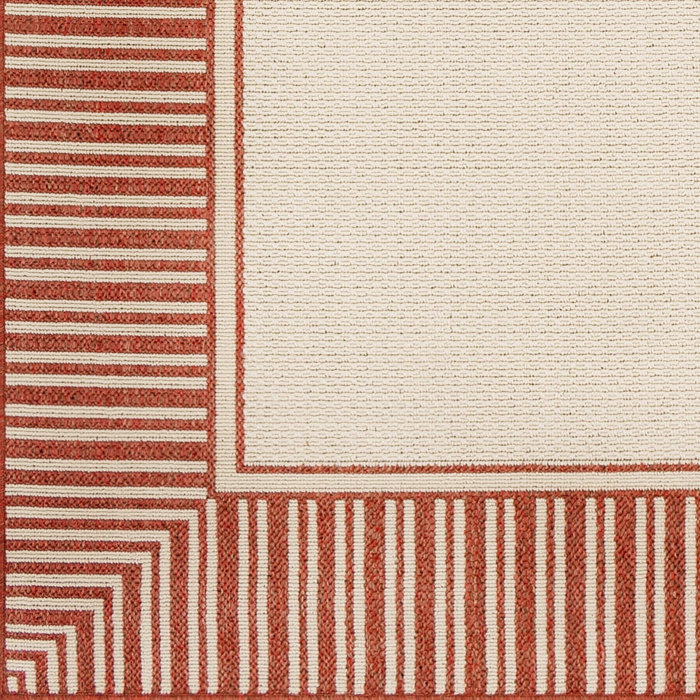 Livabliss Outdoor Rugs, 2x12 Alfresco Cottage Rust Runner Area Rug for Patio, Porch, Deck, Backyard, Waterproof Indoor Outdoor Carpet (2'5" x 11'10" Runner)