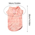 thumbnail image 4 of Graffiti Pattern Ice Silk Pet Sleeveless Vest Breathable Mesh Cooling Tank Top with Built-in D-Ring for Small Medium Dogs Cats Summer Daily Walking(Light Green-S-35cm), 4 of 7