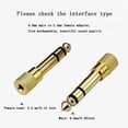 thumbnail image 2 of 6.35mm Male to 3.5mm Female Jack Adapter, Headphone Audio Jack for Audio Mixer/Electric Piano/Keyboard, 2 of 5