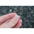 thumbnail image 2 of 1Ct Round Cut Lab Created Diamond Women's Engagement Ring 14K White Gold Plated Silver, 2 of 4
