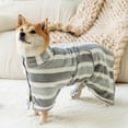 thumbnail image 2 of Quick - Dry Dog Bathrobe - Super Absorbent, Adjustable, Soft Coral Velvet. Universal for Dogs & Cats, Machine - Washable, 2 of 6