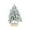 White, variant on Konghyp Mini Christmas Tree, Faux Pine Tabletop Decoration, Festive Holiday Centerpiece, Decorative Bottle Brush Tree, Ideal for Office Celebrations and Home Decor