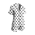 thumbnail image 7 of Goodtrade8 Pajama Sets for Women Petite Casual Short Sleeve Sleepwear V-Neck Printed Holiday Woman Pajamas, 7 of 7