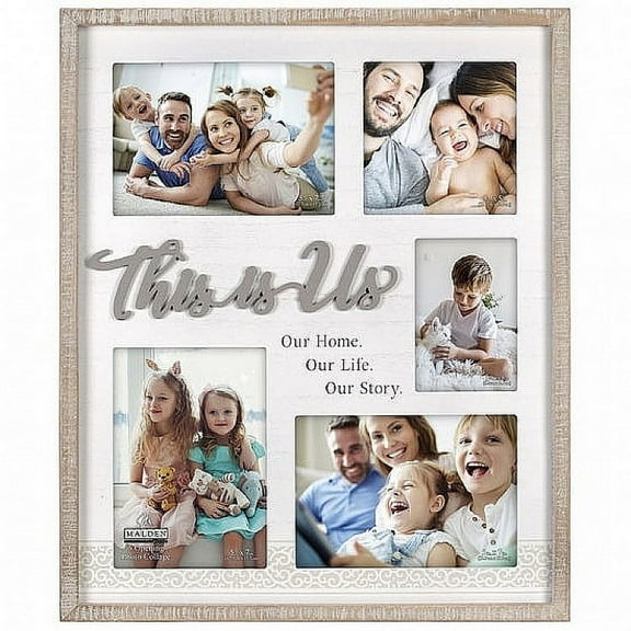 THIS IS US Family Story Collage displays  5  photos by Malden