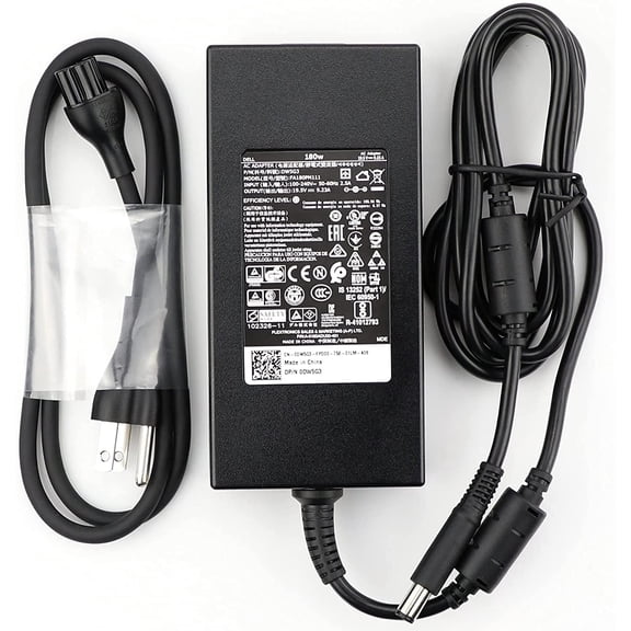 OEM 180W 19.5V 9.23A AC/DC Adapter for DELL A-lienware R3 17.3" AW17R3-4175SLV AW17R3-3758SLV, AW17R3-1675SLV AW17R3-7092SLV, AW17R3-8342SLV Gaming Laptop skylake i-7 6700hq model gtx 970m