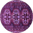 thumbnail image 1 of Ahgly Company Indoor Round Persian Purple Traditional Area Rugs, 8' Round, 1 of 4