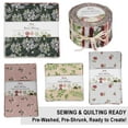 thumbnail image 4 of Jelly Roll Fabric Strips for Quilting, 2.5" Precut for DIY, 40 Strip Assorted Bundle, Perfect Quilting Fabric for Sewing, Jelly Roll For Scrapbooking, Craft, Home Dcor, Rug - Floral Whimsy, 4 of 8