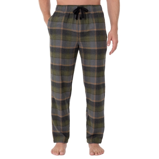 Big Men's Plaid Woven Flannel Sleep Pants