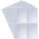thumbnail image 1 of Pockets Trading Card Sleeves, 4 Pockets Card Storage Album Pages Photocard Sleeves Compatible with Small Size Card, 1 of 4