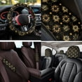 thumbnail image 4 of Uorisanigo Gothic Sun 14 Pcs Car Seat Covers Sets with Soft Decorative Cars Headrest Cover and Steering Wheel Cover Center Console Cover Seat Belt Pads Car Water Cup Coaster Fit Cars SUVs, 4 of 6