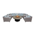 thumbnail image 2 of TK Classics Florence Wicker 8 Piece Patio Conversation Set with Fire Pit Table and 2 Sets of Cushion Covers, 2 of 2