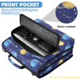 thumbnail image 6 of Zipper Binder with Shoulder Strap 2 inch 3 Ring Waterproof File Folder Organizer Bag 500 Sheet Colorful Planets and Stars, 6 of 8